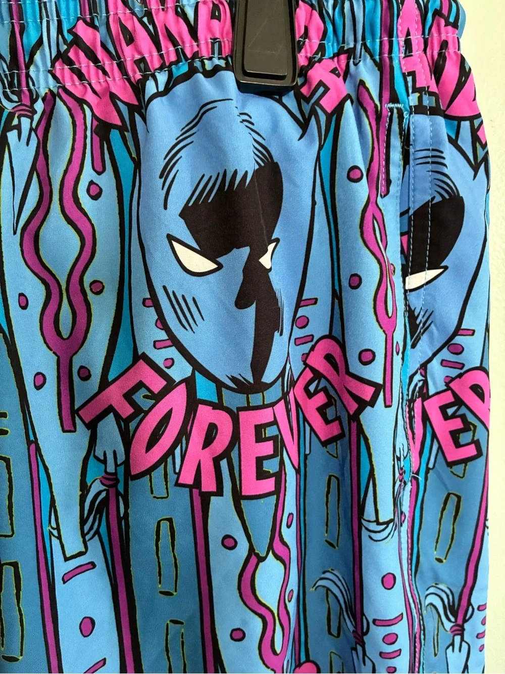 Black Panther Wakanda Forever Swim Shorts Swim/Surf Trunks Marvel Mens L Lined